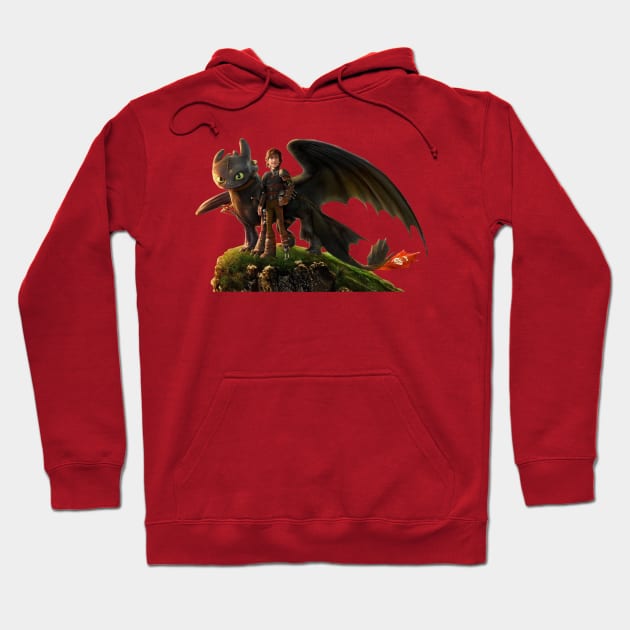 FURY BLACK DRAGON Hoodie by HARJOEX